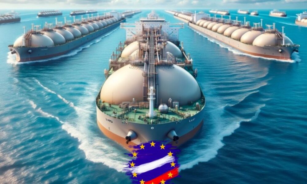 Napriek výzvam západných politikov, aby členské štáty EÚ ruský plyn nenakupovali, európski obchodníci kupujú rekordné množstvo skvapalneného ruského plynu