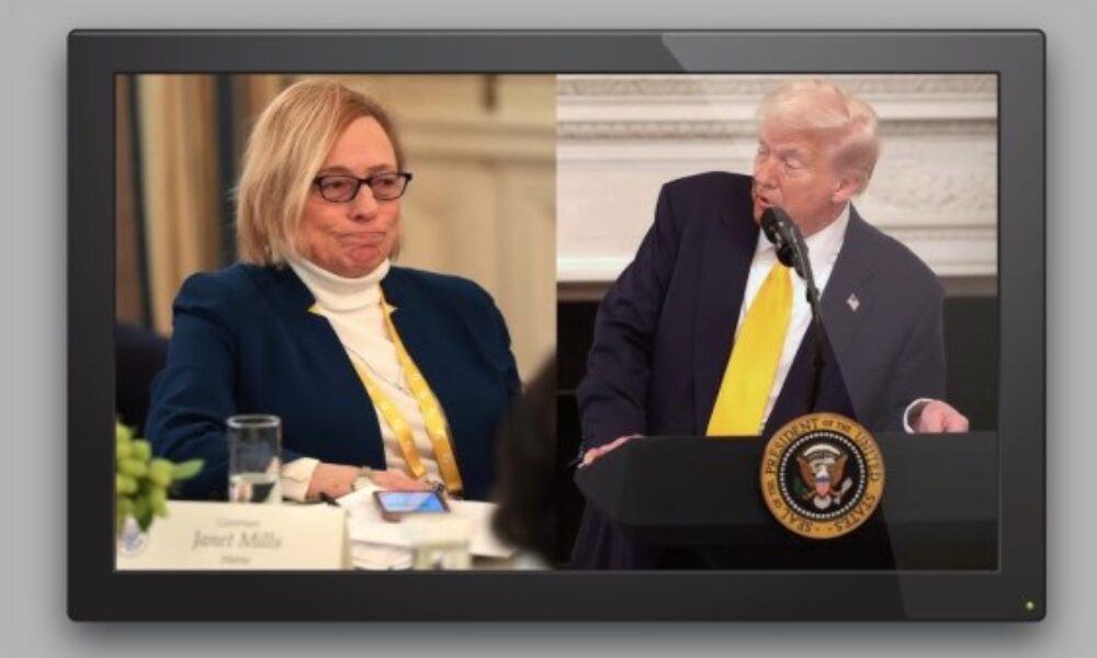 Trump brutálne upratal na miesto progresívno-liberálnu guvernérku štátu Maine aj s jej šibnutou LGBT genderovou ideológiou, ktorá nehodlala rešpektovať nariadenie jeho vlády ohľadne zákazu mužov v ženských športoch…