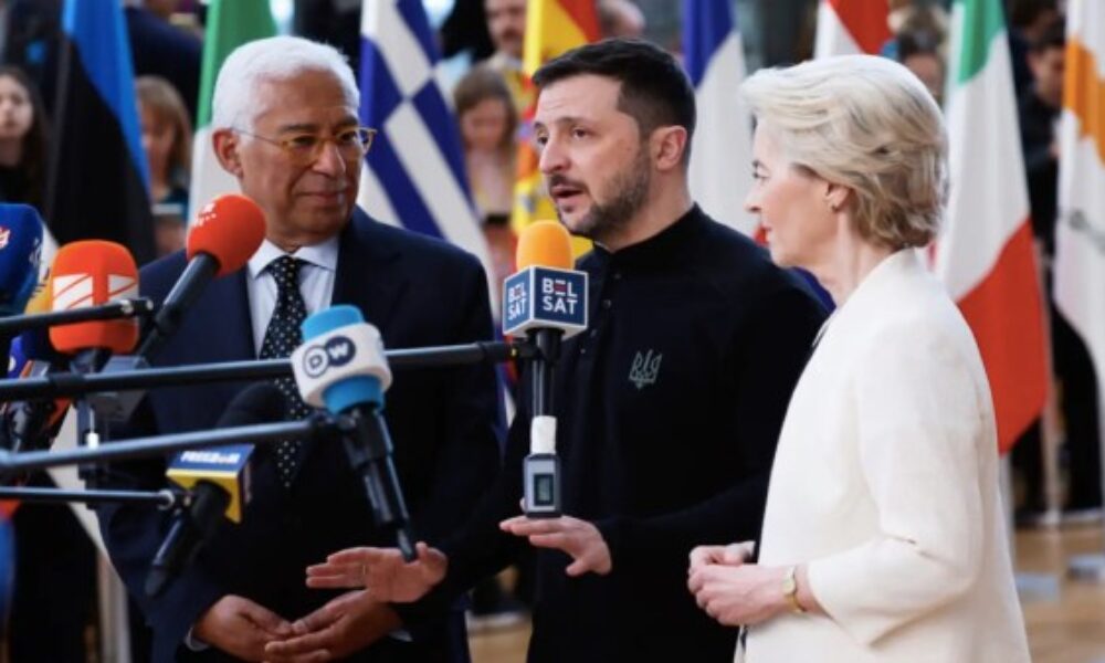 Ukrajinský diktátor po stretnutí s európskymi lídrami vyhlásil, že ak chce Rusko ukázať ochotu ukončiť vojnu, musí zastaviť svoje útoky na ukrajinskú energetickú a civilnú infraštruktúru aj vojenské operácie v Čiernom mori.