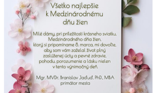 Všetko najlepšie k MDŽ