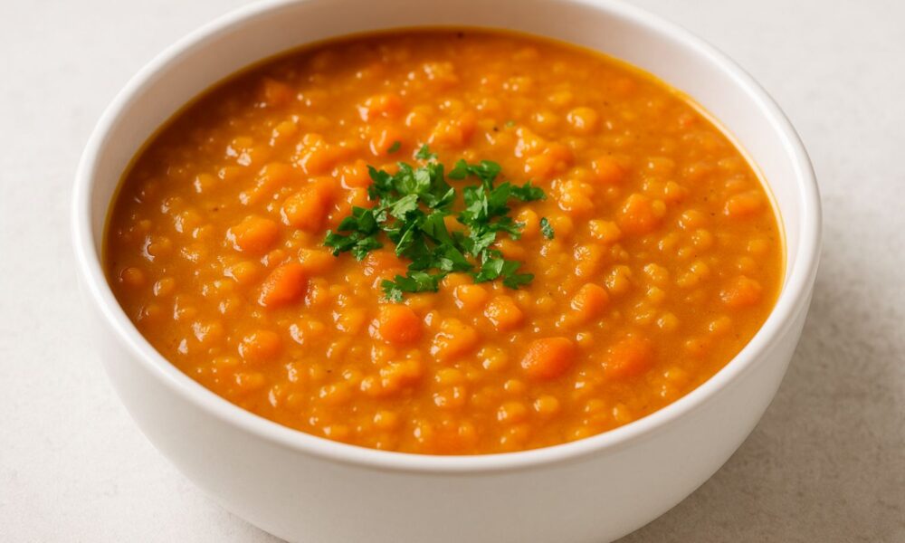 Polievka z červenej šošovice a mrkvy: Rýchla a zdravá