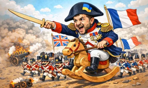 Zelenskyj zaviazal Veľkú Britániu a Francúzsko aby vyslali vojská na Ukrajinu