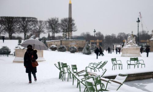 Sneh a mrazy ochromili dopravu v Paríži, zrušili desiatky letov