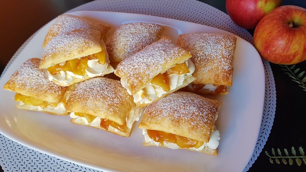 Prendi 1 mela 🍎 e fai questo dolce in 5 minuti! rimarrai stupito! super gustoso. dolce facili. #asmr