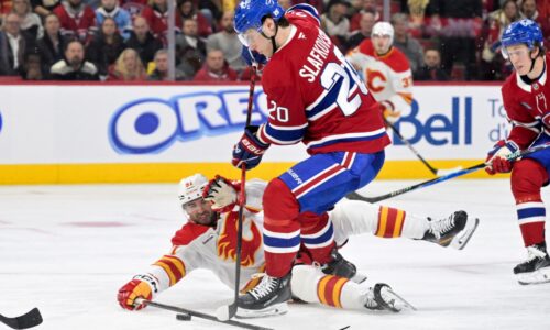 NHL: Slafkovský asistoval pri triumfe Montrealu nad Calgary