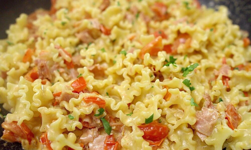 Leckeres Abendessen in 15 Minuten! Ein einfaches und schnelles Pastarezept.