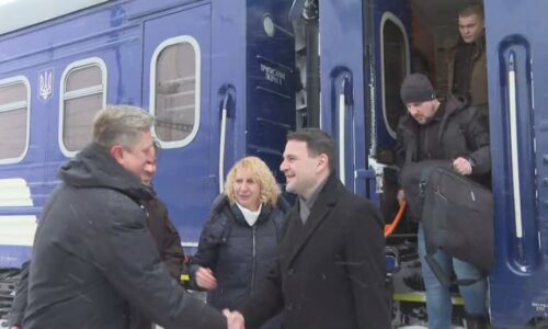 Macinka dorazil na Ukrajinu. Do ostřelovaného Kyjeva s sebou vzal také Turka