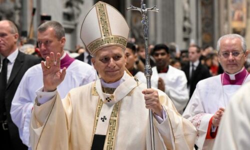 Nový pastorál Leva XIV.: Kristus vystupujúci k Otcovi