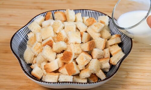 If You Have Stale Bread and Milk, Anyone Can Easily Make This Delicious Recipe