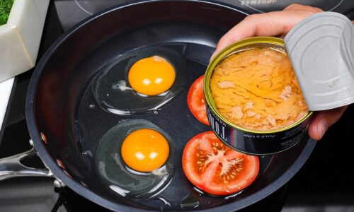 Haben Sie Eier und Thunfischkonserven zu Hause ❓❓ Einfache Rezepte