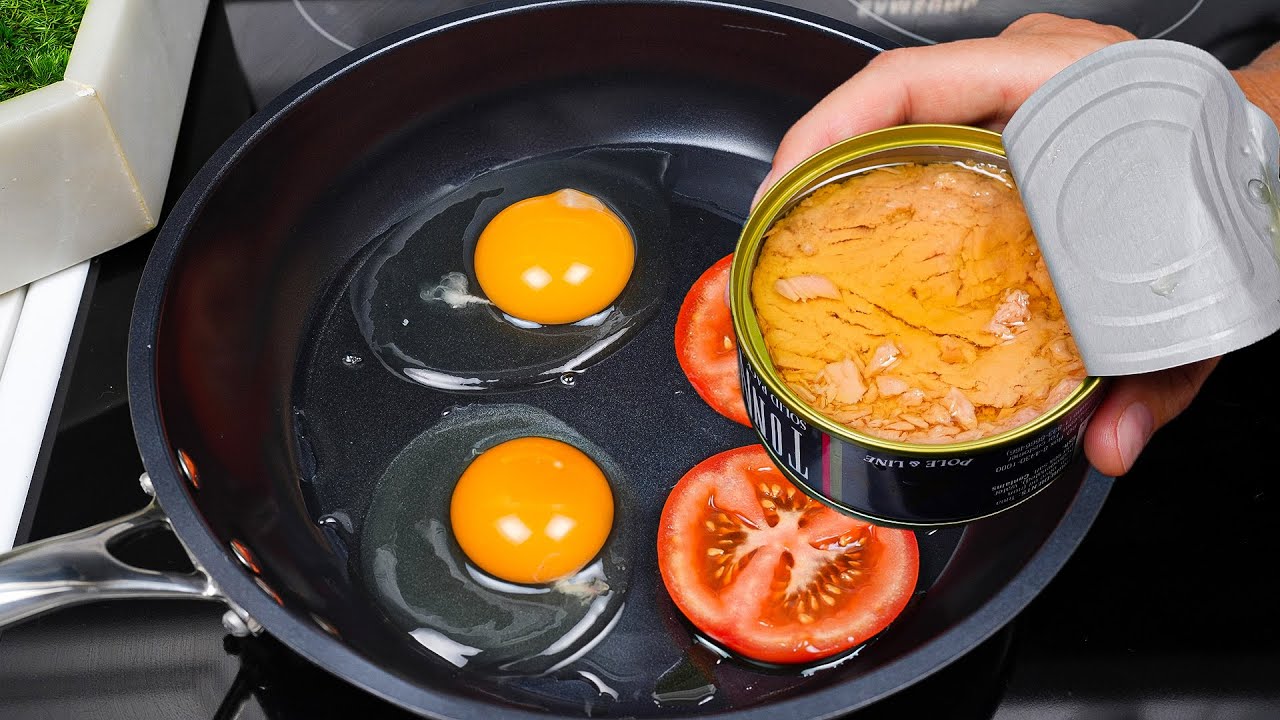 Haben Sie Eier und Thunfischkonserven zu Hause ❓❓ Einfache Rezepte
