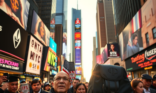 Bývalý starosta New Yorku Eric Adams odhaľuje token NYC