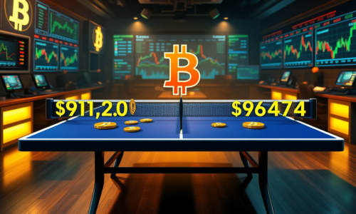 Bitcoin v divokom ping-pongu