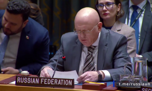 V. A. Nebenzja na zasadnutí Bezpečnostnej rady OSN o situácii v Iráne