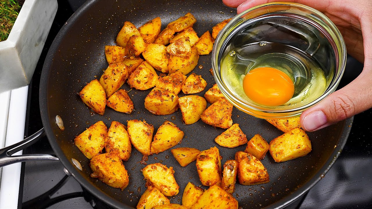 Wenn Sie Kartoffeln und Eier zu Hause haben. So lecker, dass ich es fast jeden Tag koche❗