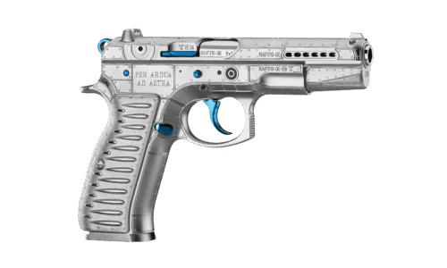 Limitovaná edícia českých pištolí si uctila boj československých pilotov proti fašistom