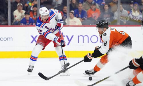 NHL: New York Rangers si z Philadelphie odnášajú výhru, hetrikom sa blysol Švéd Zibanejada