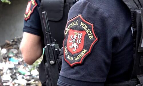 Namol opilá matka se ve škole v Ústí dožadovala svých dětí, pak se začala bodat klíči do krku