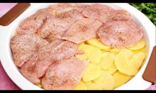 Just layer everything, and the secret is in the sauce. What to cook with chicken fillet?