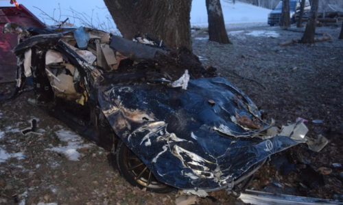 Děsivé fotky vozu, ve kterém zemřela Jákliová: Auto je zcela zničené, neměla šanci přežít