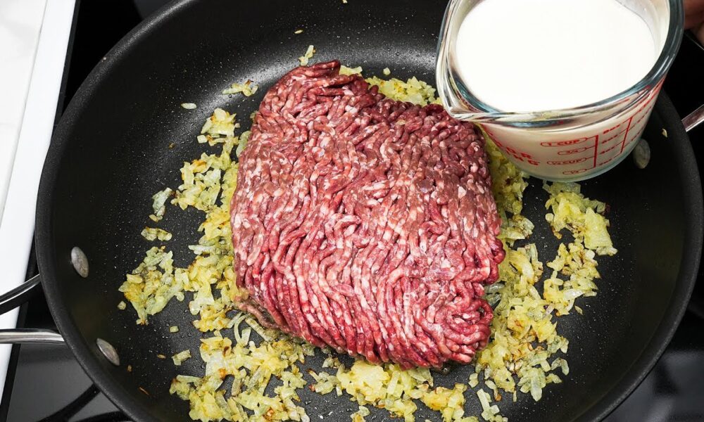 Das Lieblingsessen meines Mannes❗Schnelles und einfaches Rezept für ein Abendessen mit Hackfleisch!