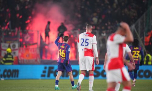 Barcelona trpela v mrazivej Prahe! Slavia srdnato bojovala s gigantom
