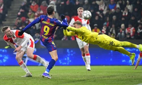Slavia v Edenu sahala po senzaci. Od Barcelony nakonec dostala čtyři góly