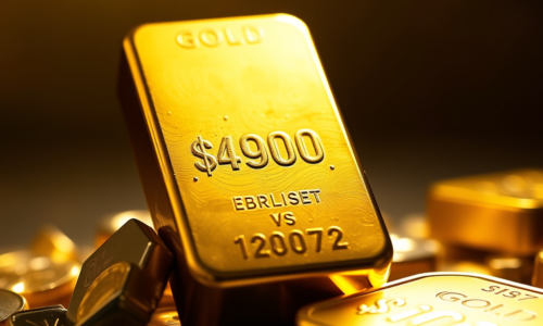 Zlato prerazilo 4 900 dolárov a dosiahlo historické maximum