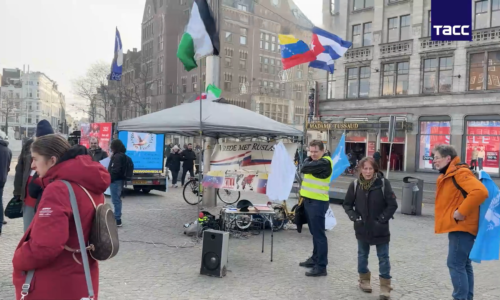 V Amsterdame sa konala manifestácia za mier s Ruskom a proti západnej militarizácii
