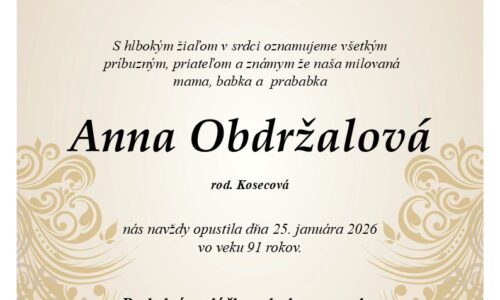 Anna Obdržalová