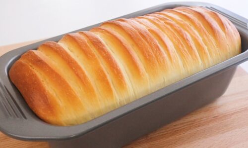 Fluffy and flavor Perfect ! Easy to make delicious coconut bread loaf! Everyone like it