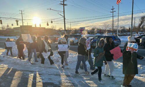 The ‘National Shutdown’ protest reaches high school students, staff