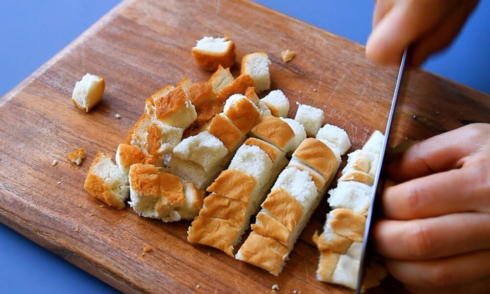 It’s so delicious that I cook it almost every day! Easy leftover bread recipe