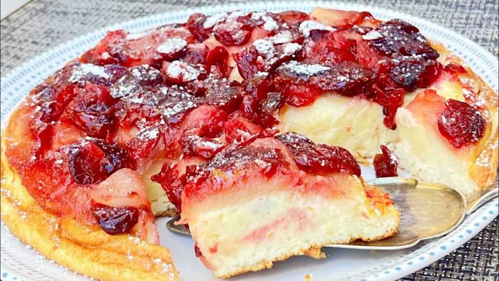 Sehr weich und duftend. mehlloser kuchen in einer pfanne!