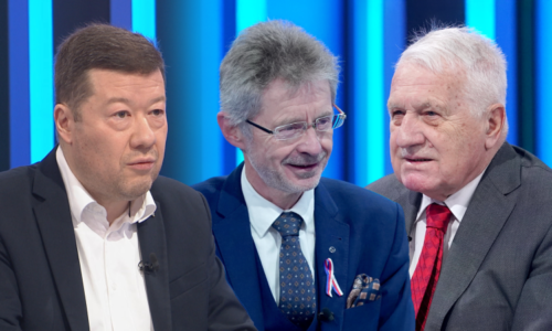 Sledujte Partii: Duel šéfů parlamentních komor Okamury a Vystrčila. Hostem bude i Klaus