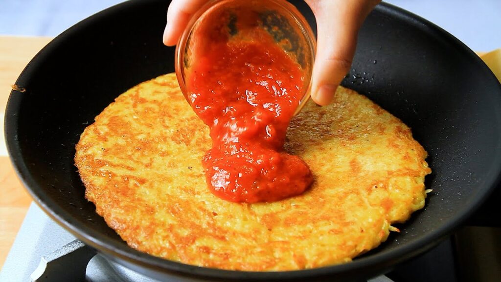 No flour! if you have 3 potatoes, you should try this delicious🍕 recipe