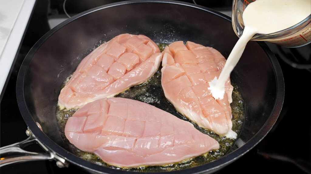 Das ist die leckerste hähnchenbrust, die ich je gegessen habe! einfach, günstig und sehr saftig!