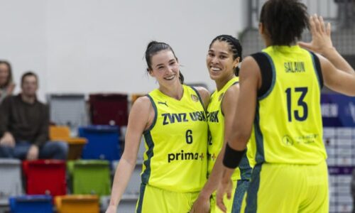 Basketbalistky USK porazily Žabiny. Souboj dvou nejlepších týmů ovládly podesáté za sebou