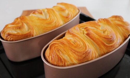 Best ever Puff Pastry Butter Bread Loaf | Easiest Recipe | So many layers Like Machine made