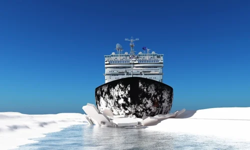 Nemecký ľadoborec uviazol v Arktíde – zachrániť ho môže len Rusko… no je tu háčik