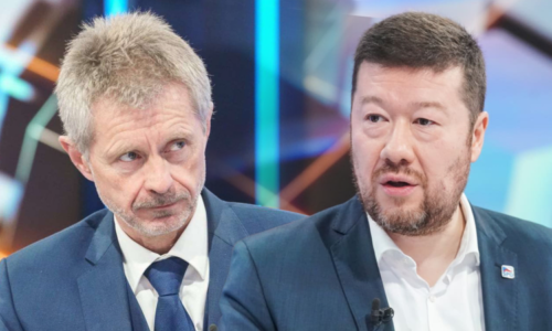 Dusno v Partii: Lžete, kudy chodíte, hřímal Okamura. To si nechte do Sněmovny, namítl Vystrčil