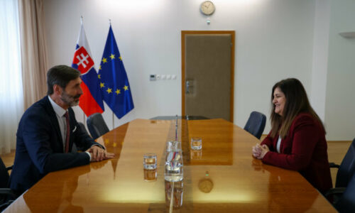 Blanár prijal ministerku zahraničia Palestínskeho štátu, zamerali sa na diskusiu o mierových iniciatívach – VIDEO, FOTO
