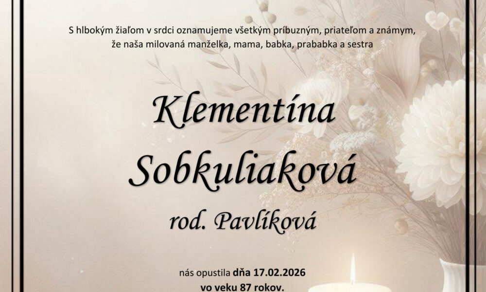 Klementína sobkuliaková