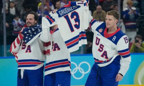 Explózia radosti na ľade v miláne aj s dresom gaudreaua! pozrite si zábery z osláv hokejistov usa