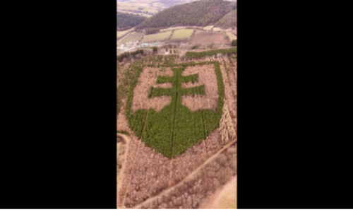 Takýto erb Slovenska ste ešte nevideli. Roky rástol priamo z rodnej hrude