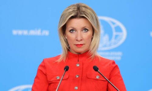 Reakcia M. Zacharovej na otázku týkajúcu sa obvinení voči Rusku z porušenia „Budapeštianskeho memoranda“