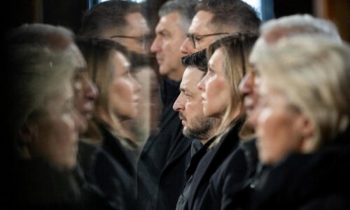 V kyjevskom Chráme svätej Sofie sa konala modlitba za Ukrajinu, prišli viacerí európski lídri