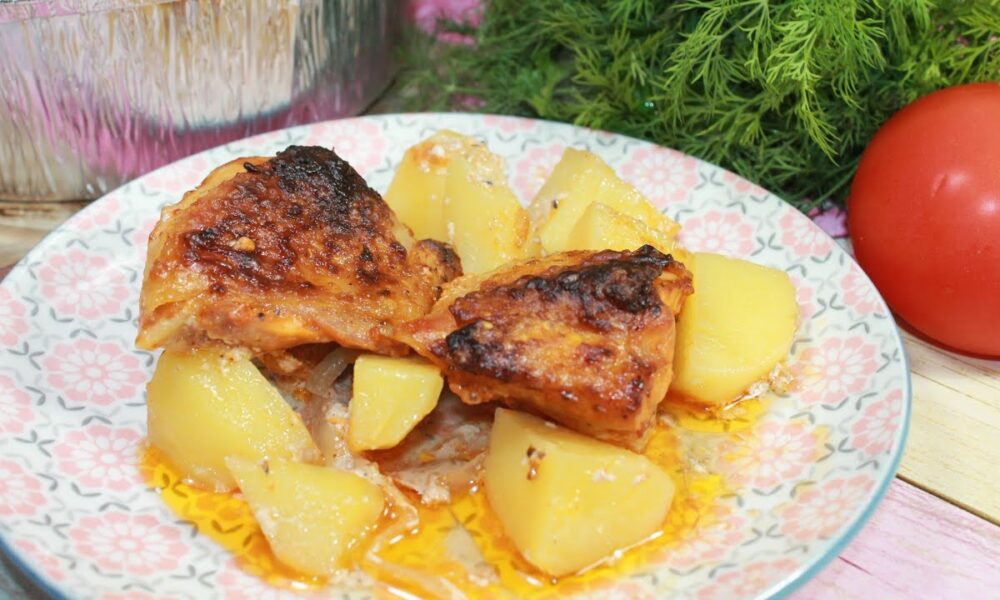 КАРТОШКА С МЯСОМ – лучший рецепт в духовке. Все очень просто и быстро.