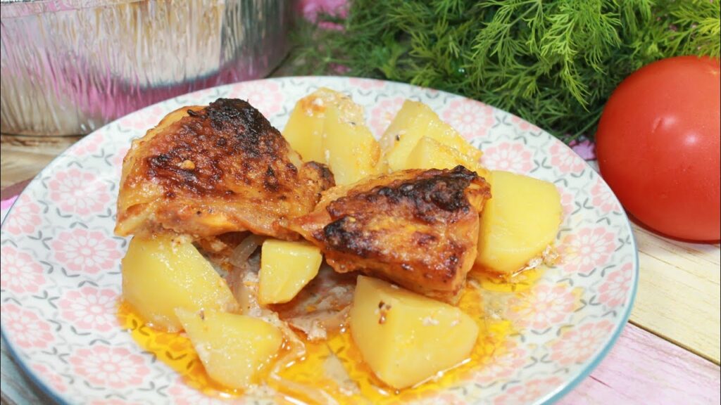 Картошка с мясом - лучший рецепт в духовке. все очень просто и быстро.