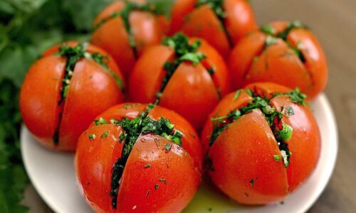 Ein einfaches und leckeres Tomatenrezept! Sommersnack.
